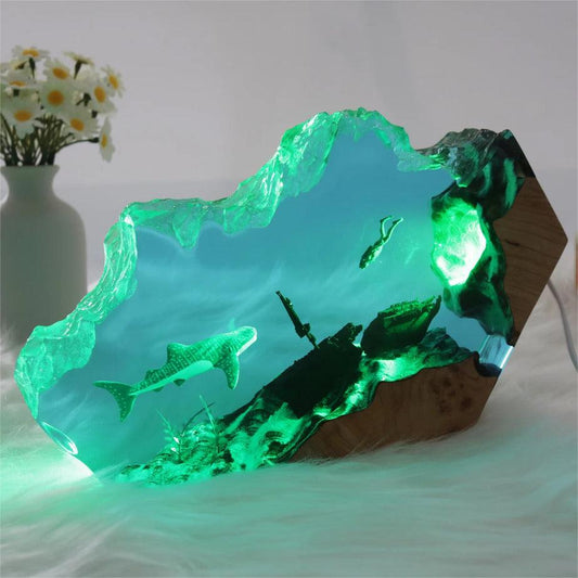 Whale Shark Night Light, Perfect Gift For Diving Enthusiasts, Table Lamp For Unique Home( Best Gift 🎁 )