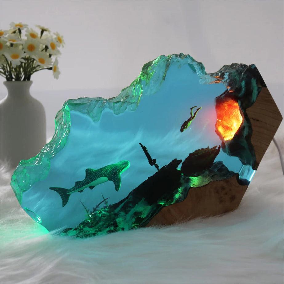Whale Shark Night Light, Perfect Gift For Diving Enthusiasts, Table Lamp For Unique Home( Best Gift 🎁 )