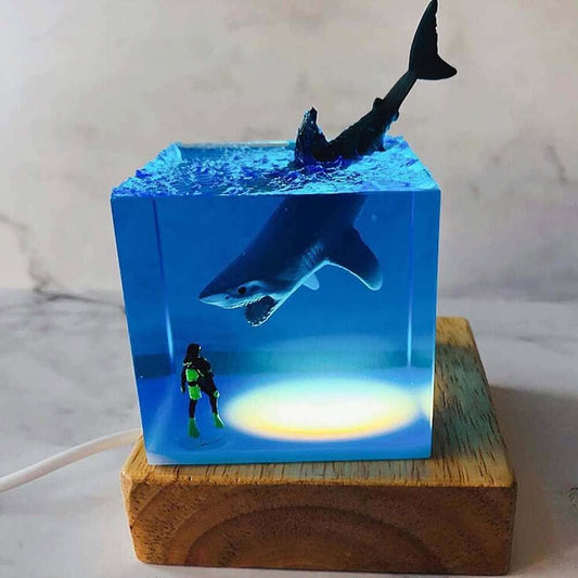 The resin shark night light ( Best Gift 🎁 )