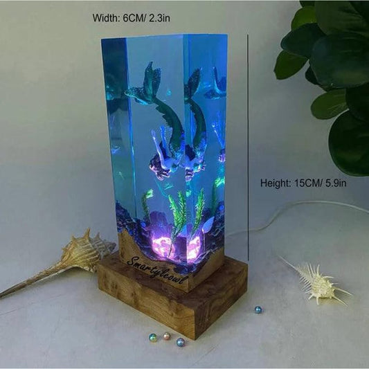Mermaid Resin Lamp | Mermaid Resin Night Light | Mermaid Gifts | Mermaid Resin Figurines | Girls decor mermaid | Gifts for Valentine's Day( Best Gift 🎁 )