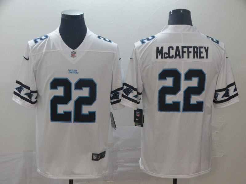 Men’s Carolina Panthers Christian McCaffrey #22 White Jersey