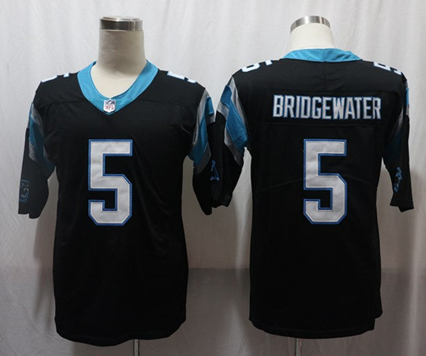 Men’s Carolina Panthers Teddy Bridgewater #5 Black Jersey