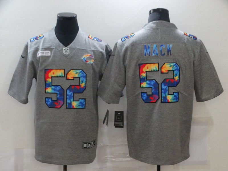 Men’s Chicago Bears Khalil Mack #52 Gray Team Jersey