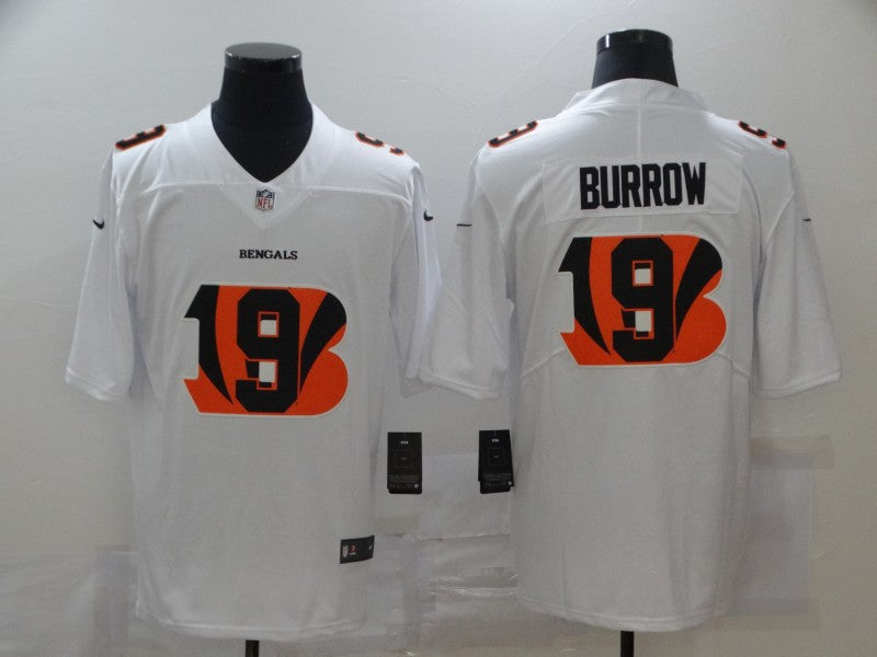 Men’s Cincinnati Bengals #9 Joe Burrow White Jersey