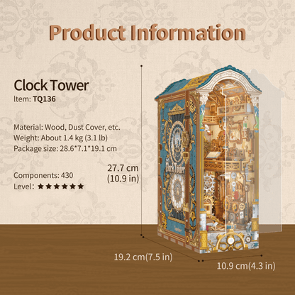 Clock Tower DIY Book Nook Kit