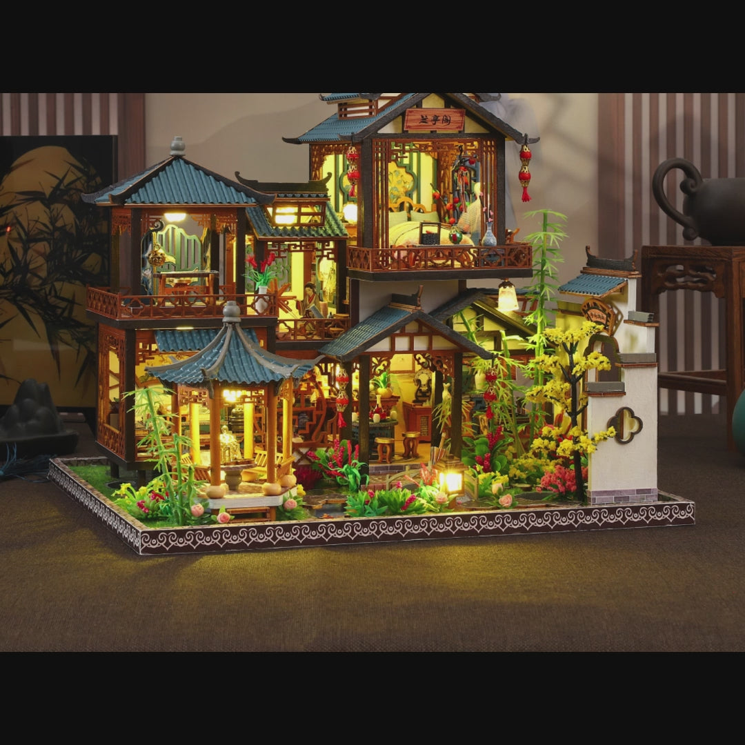 Serenade of the Orchid Garden Mini House Kit l DIY Miniature Kit