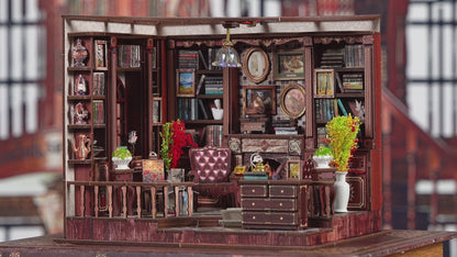 Left Bank Study DIY Mini House Kit ｜DIY Miniature Kit