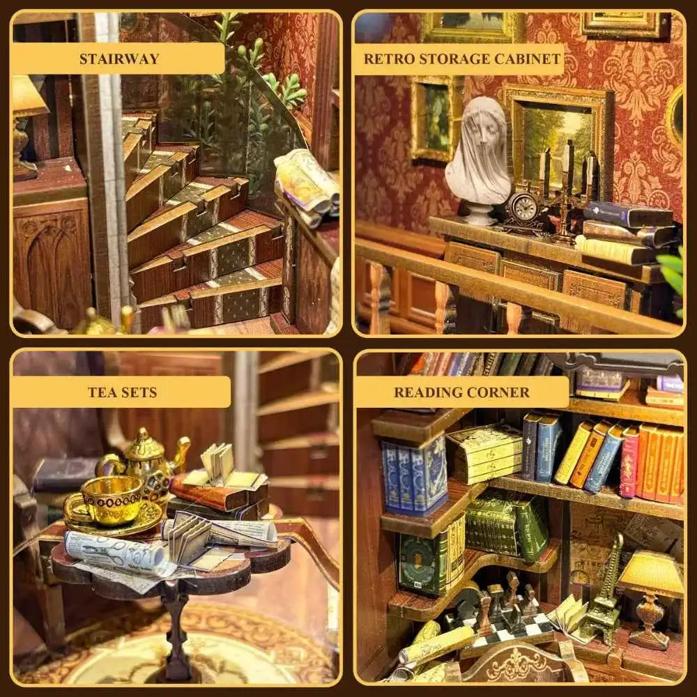 Timeworn Library Book Nook Kit