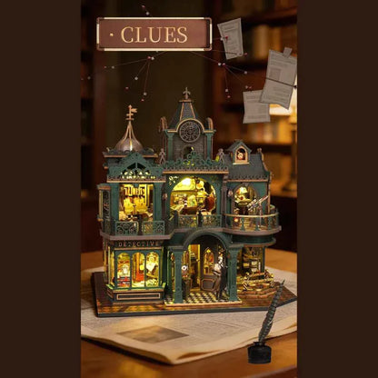 Green Detective Agency DIY Mini House Kit l DIY Miniature Kit