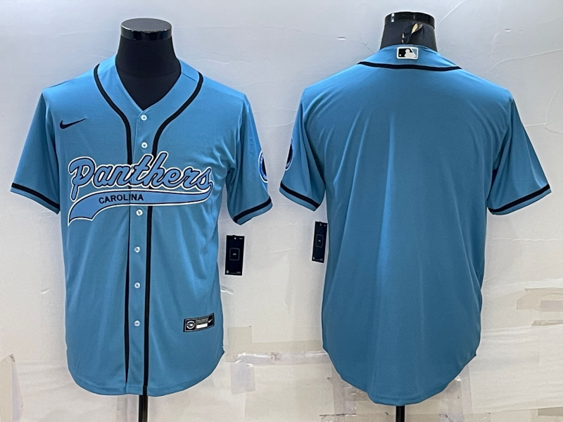 Men’s Carolina Panthers Blue Blank Jersey