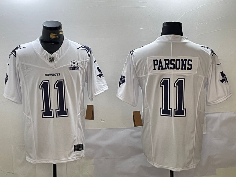 Men’s Dallas Cowboys Micah Parsons #11 White Alternate Team Jersey