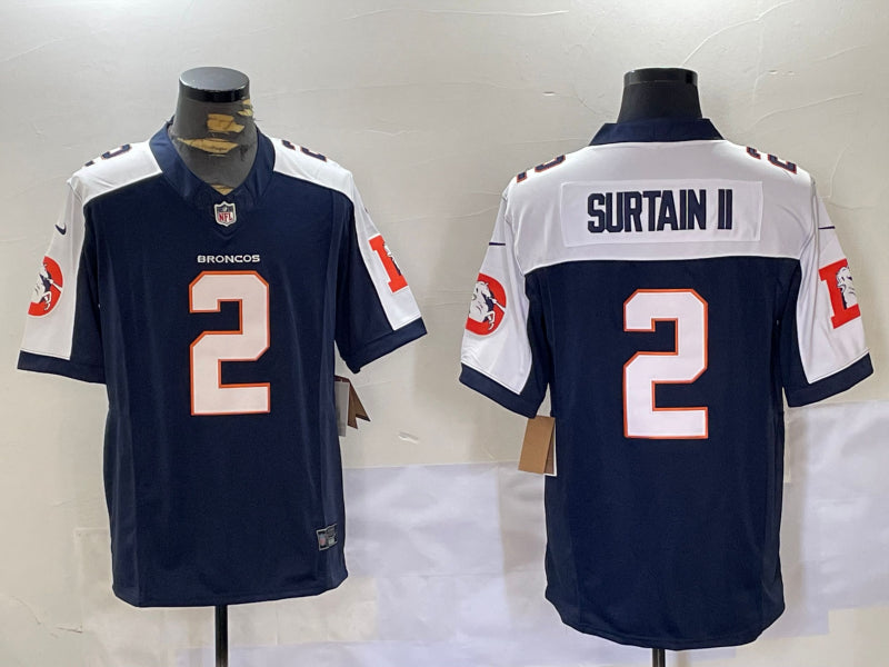 Men’s Denver Broncos Patrick Surtain II #2 Navy Jersey