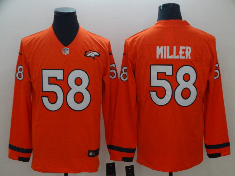Men’s Denver Broncos Von Miller #58 Orange Alternate Jersey